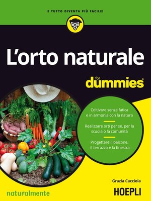 cover image of L'orto naturale for Dummies